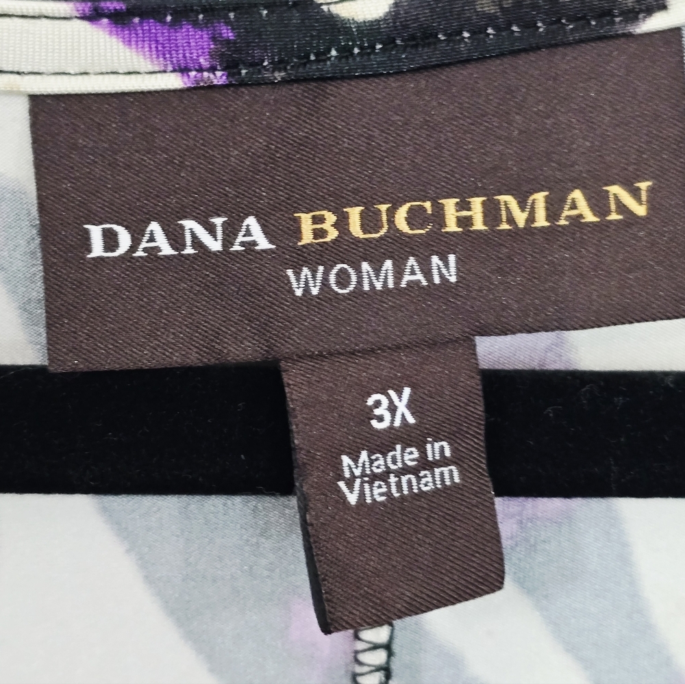 Dana Buchman Plus Size Zebra Print Midi Dress - Picture 8 of 9